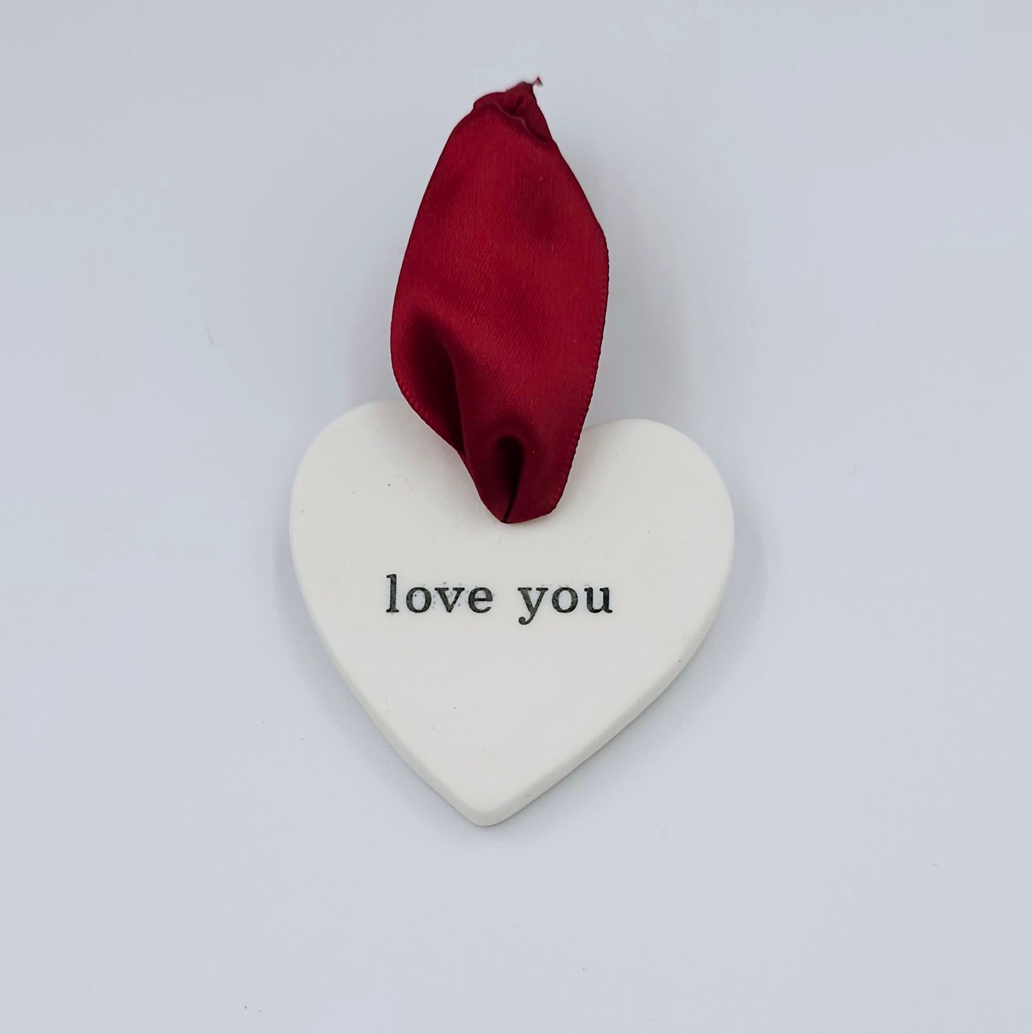 "Love You" Ceramic Heart Ornament ❤️