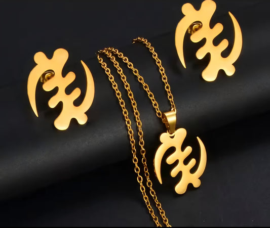 Gye Nyame Jewellery Set