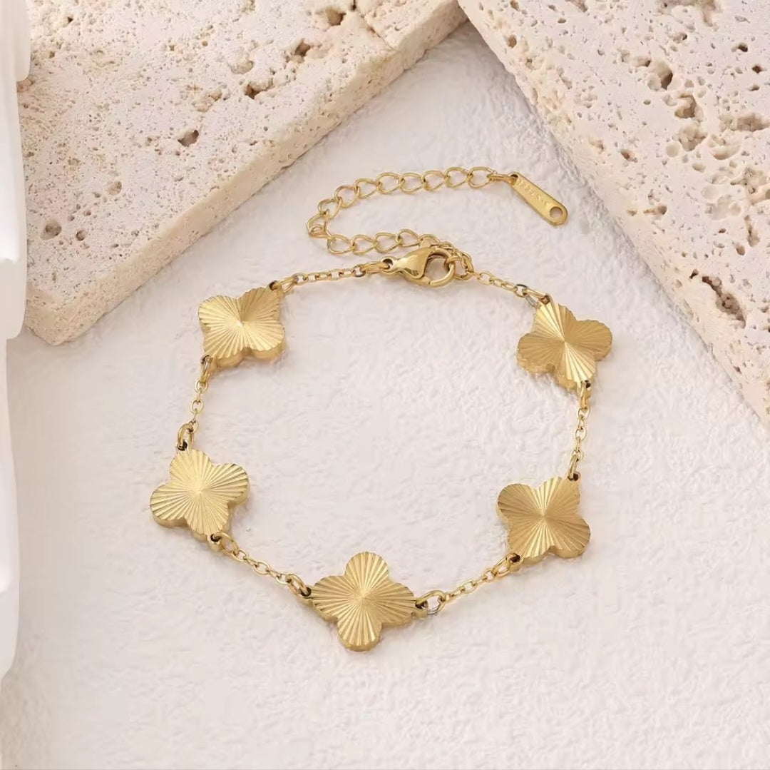 Soleil Clover Bracelet - Gold
