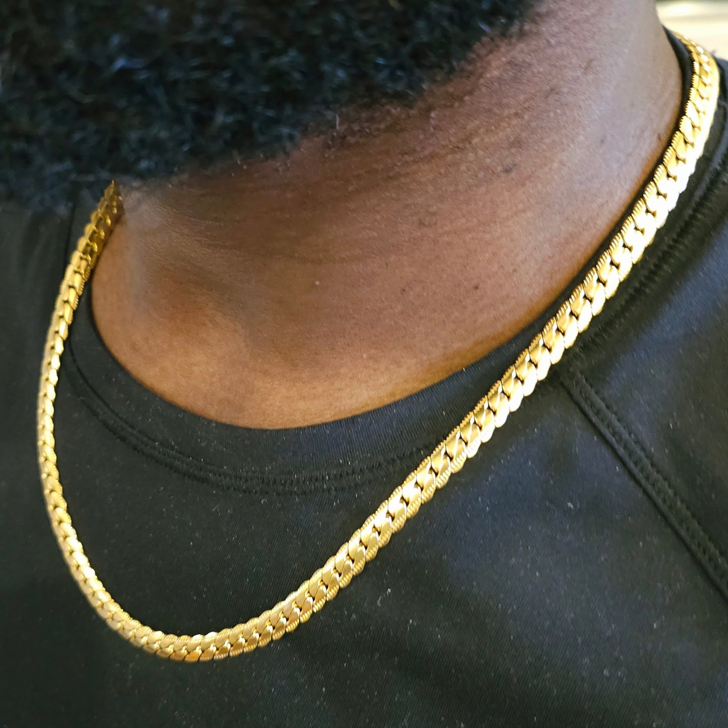 Men’s Heavy Flat Cuban Chain