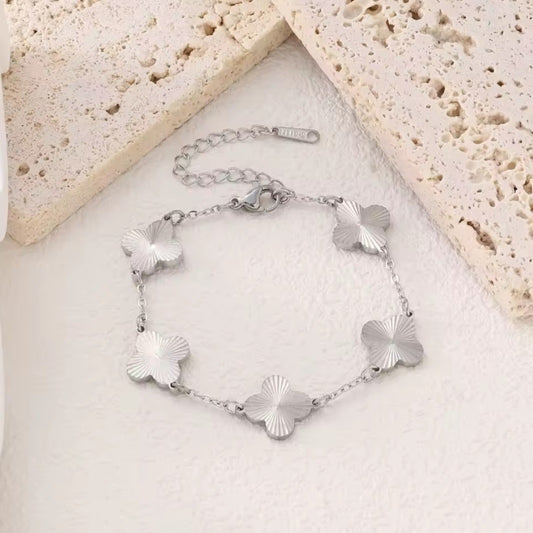Soleil Clover Bracelet - Silver