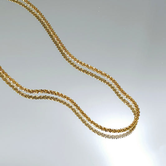 Women's Diamond Cut Gold Chain
