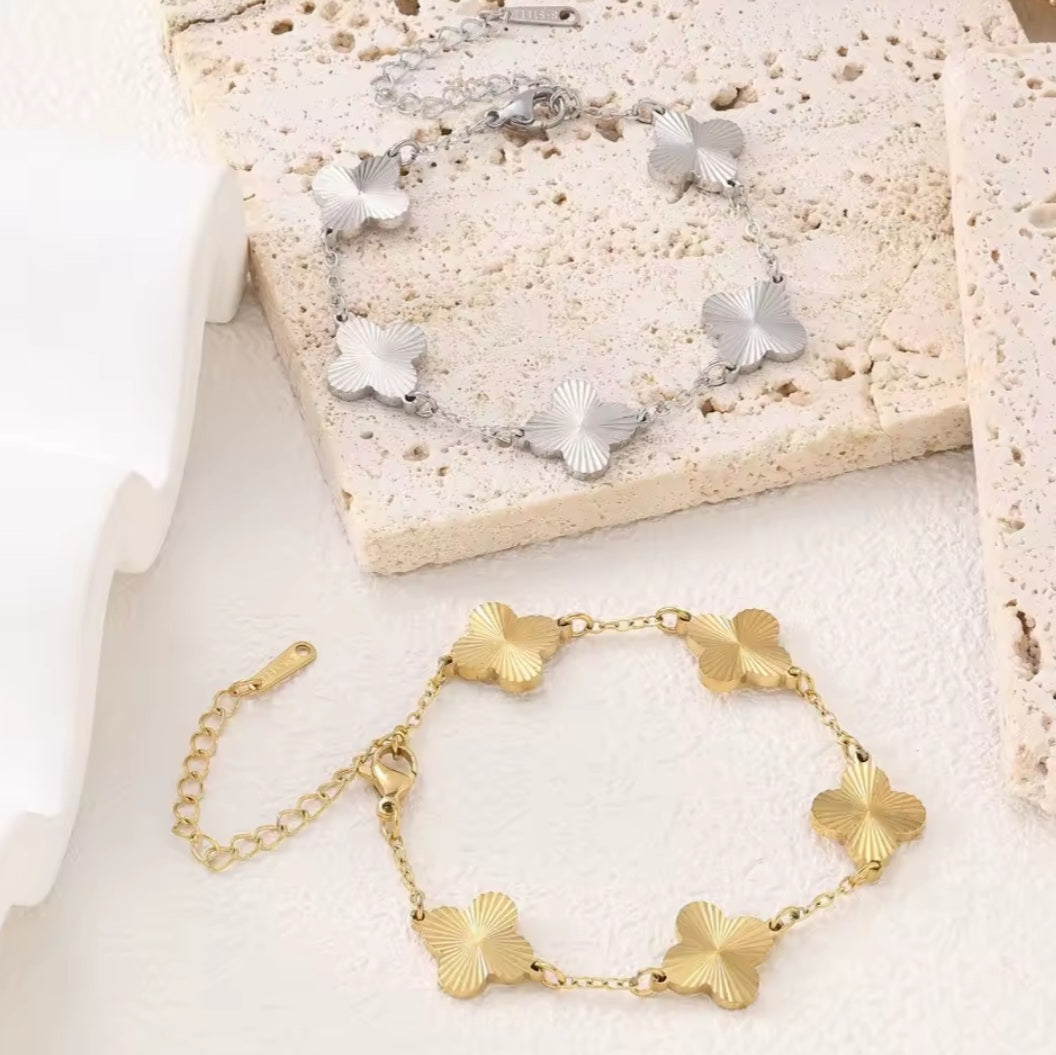 Soleil Clover Bracelet - Silver