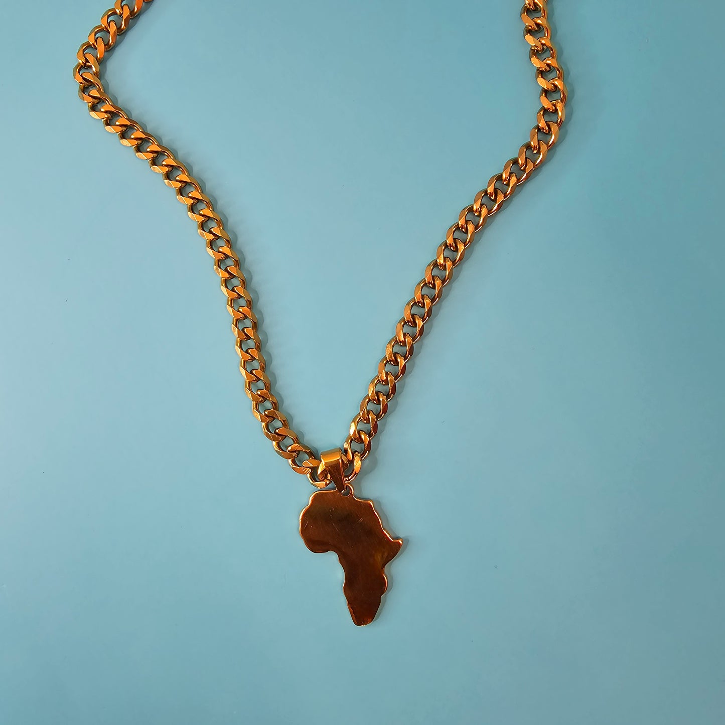 Men's Africa Pendant Necklace