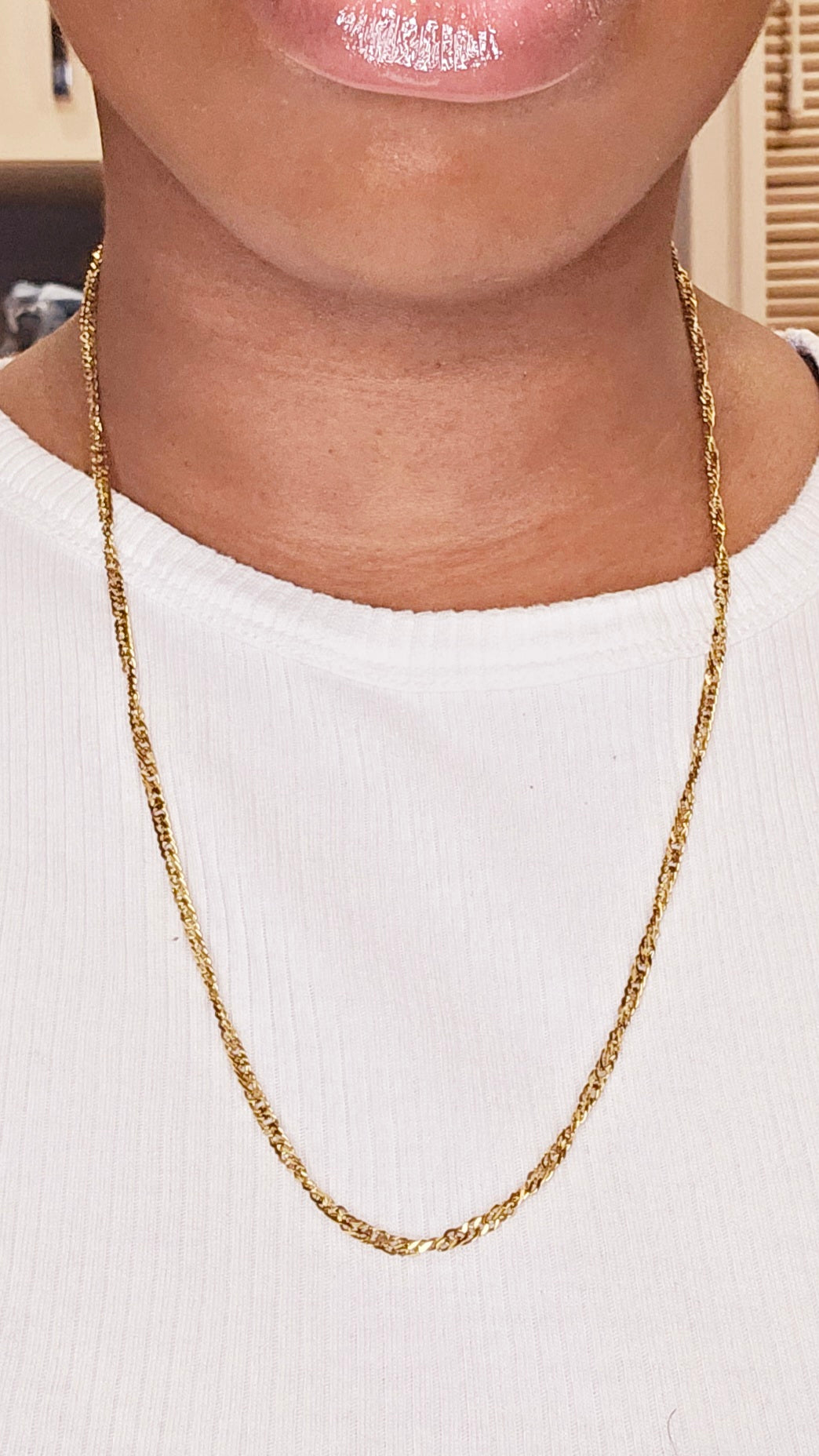Women's Twisted Cuban Link Chain