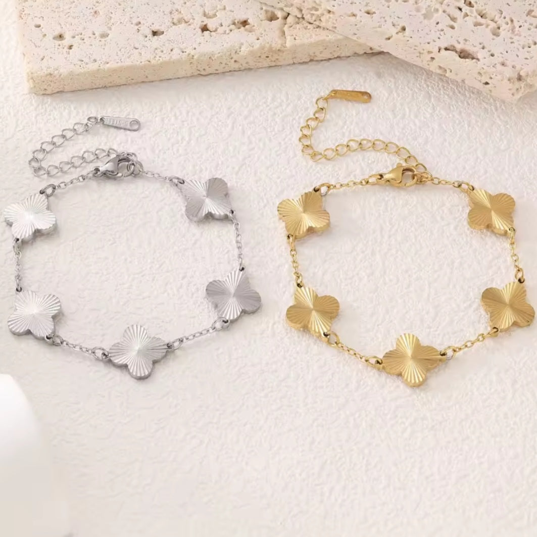 Soleil Clover Bracelet - Silver