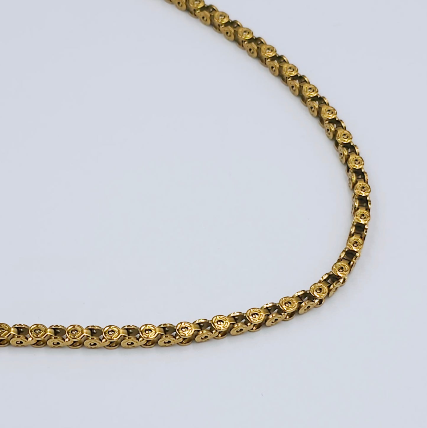 Men's Gold Bike Chain Necklace