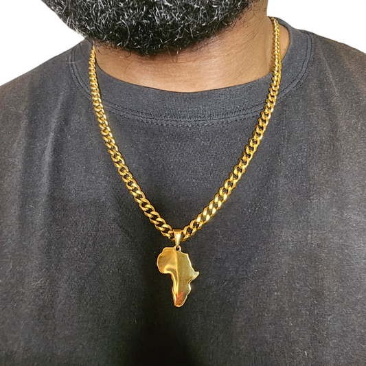 Men's Africa Pendant Necklace
